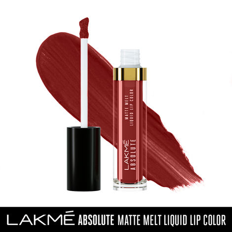Lakme Absolute Matte Melt Liquid Lip Color, Mocha Shot, 6 ml