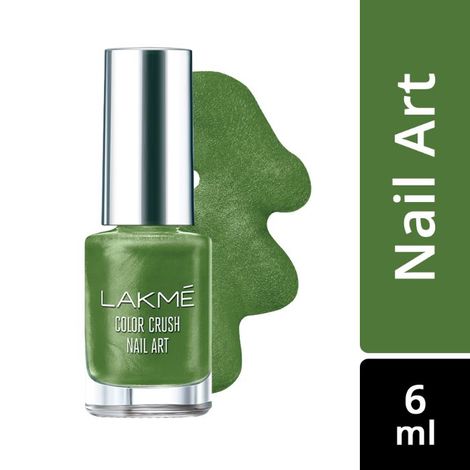 Lakme Color Crush Nail Art - Deep Olive M18 (6 ml)