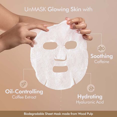mCaffeine Vitamin C Hyaluronic Acid Coconut Water Face Sheet