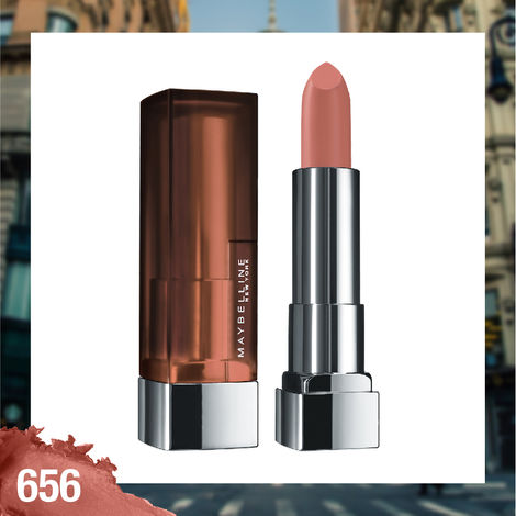 Maybelline New York Color Sensational Creamy Matte Lipstick, 656 Clay Crush, 3.9g