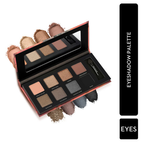 SUGAR Cosmetics - Blend The Rules - Eyeshadow Palette - 02 Warrior (8 Smokey Shades) - Long Lasting, Smudge Proof Eyeshadow for Smoky Eye Look, Paraben-Free