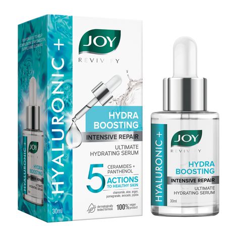 Joy Revivify Hyaluronic+ Hydra Boosting Intensive Repair Ultimate Hydrating Face Serum 30ml