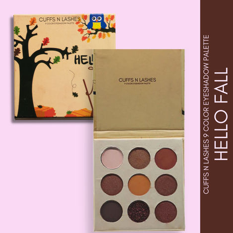 Cuffs N Lashes 9 Color Eyeshadow Palette, Hello Fall