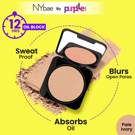 NY Bae Runway Radiance Compact Powder - Pale Ivory 01 (9 g) | Fair Skin | Matte Finish | Rich Colour | Blurs Imperfections | Long Wearing
