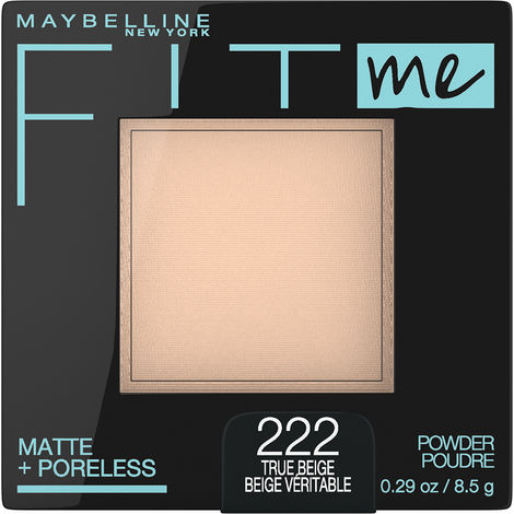 Maybelline New York Fit Me Matte+Poreless Pressed Powder - True Beige 222 (8.5 g)