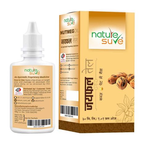 Nature Sure Nutmeg Jaiphal Oil for Bloating & Constipation in Men