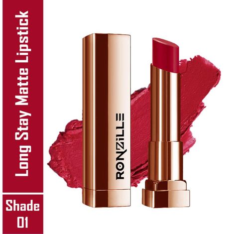 Ronzille RC Long Stay Creamy Matte Lipstick With Intense Colour -01