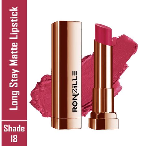 Ronzille RC Long Stay Creamy Matte Lipstick With Intense Colour -18