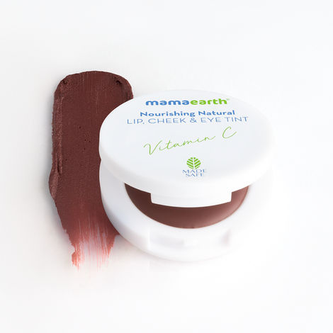 Mamaearth Nourishing Natural Lip Cheek & Eye Tint with Vitamin C & Cocoa - 02 Coco Nude (4 g)