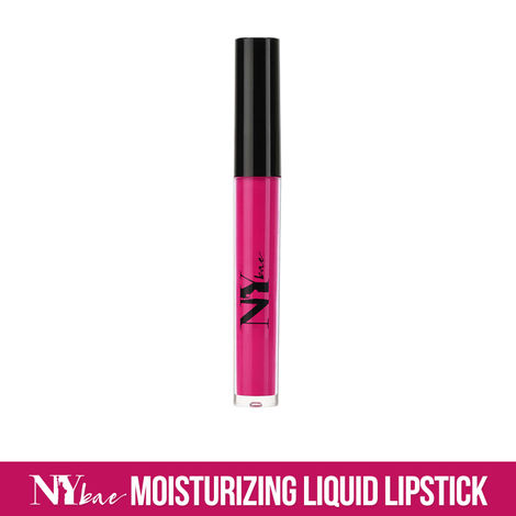 NY Bae Moisturizing Liquid Lipstick - The Big Finale 45 (2.7 ml) | Pink | Matte Finish | Enriched with Vitamin E | Highly Pigmented | Non-Drying | Lasts Upto 12+ Hours | Weightless | Vegan | Cruelty & Paraben Free