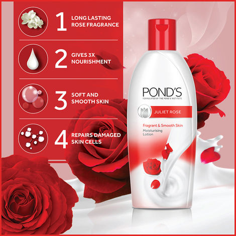 Pond s Rose Body Lotion 100 ml