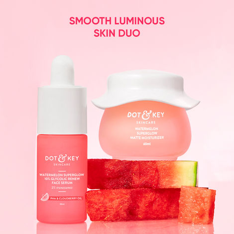 Dot & Key Watermelon Super Glow Face Care Gift Set for Glowing Skin - 90g | Face serum, Moisturizer