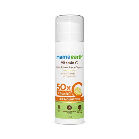Mamaearth Vitamin C Daily Glow Face Serum With Vitamin C & Turmeric for Radiant Skin - 30 ml