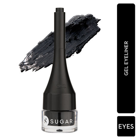 SUGAR Cosmetics - Born To Wing - Gel Eyeliner - 01 Blackmagic Woman (Matte Finish) - Gel Eyeliner Waterproof with Brush - Smudgeproof- Lasts Up to 12 hours