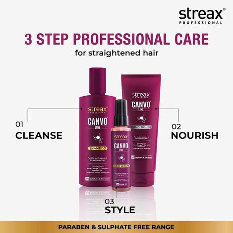Streax straightening discount shampoo