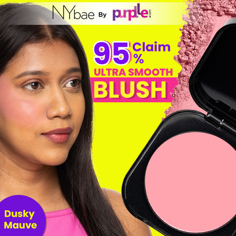 NY Bae Sunset Skyline Blush - Dusky Mauve 01 (5 g) | Mauve | Matte Finish | Rich Colour | Super Blendable | Multipurpose | Travel Friendly