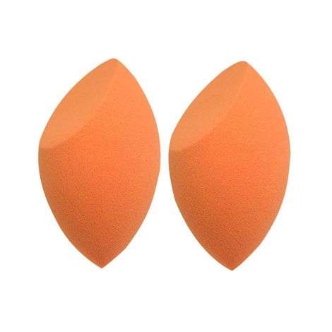 AY Cut Shape Make up Sponge Puff (Colour may Vary) - Pack of 2 Piece