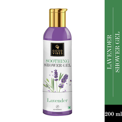 Good Vibes Lavender Soothing Shower Gel | (Body Wash) Moisturizing, Refreshing (200 ml)