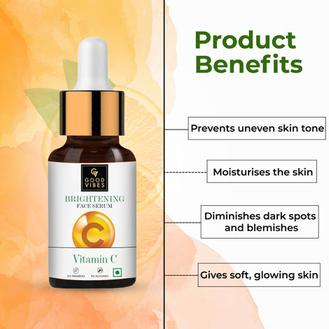 Good Vibes Vitamin C Brightening Face Serum 10 ml