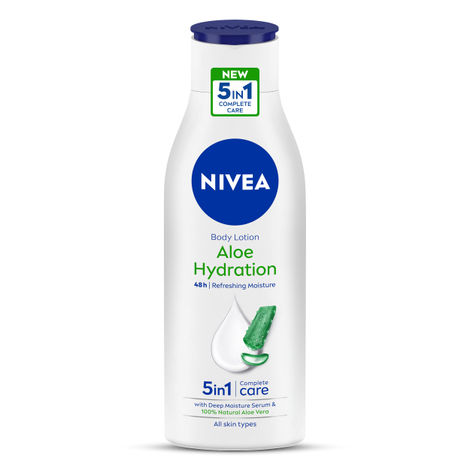 NIVEA 100% NATURAL ALOEVERA Body lotion- 5 in 1 COMPLETE CARE for 48H Refreshing moisturization (200 ml)