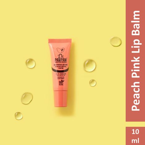 Dr.PAWPAWPeach Pink Lip Balm (10 ml)| No Fragrance Balm, For Lips, Skin, Hair, Cuticles, Nails, and Beauty Finishing