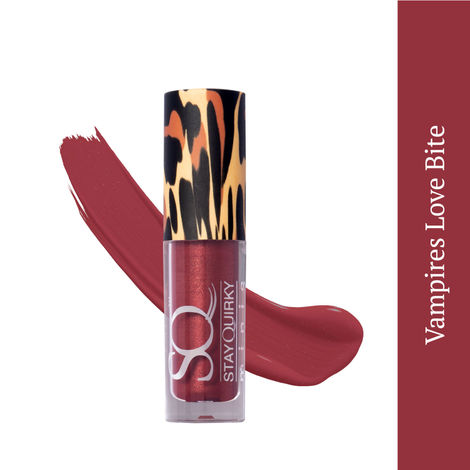 Stay Quirky Mini Liquid Lipstick Maroon - Vampire's Love Bite 30 | Highly Pigmented | Non-drying | Long Lasting | Easy Application | Water Resistant | Transferproof | Smudgeproof (1.6 ml)