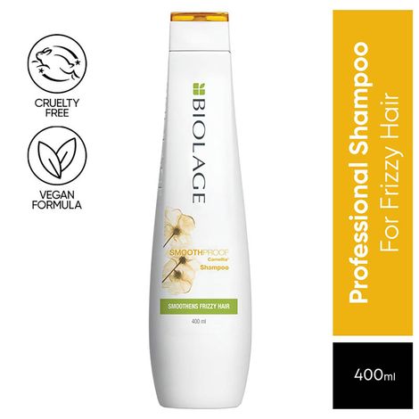 BIOLAGE Smoothproof Shampoo 400ml | Paraben free| Cleanses, Smooths & Controls Frizz | For Frizzy Hair