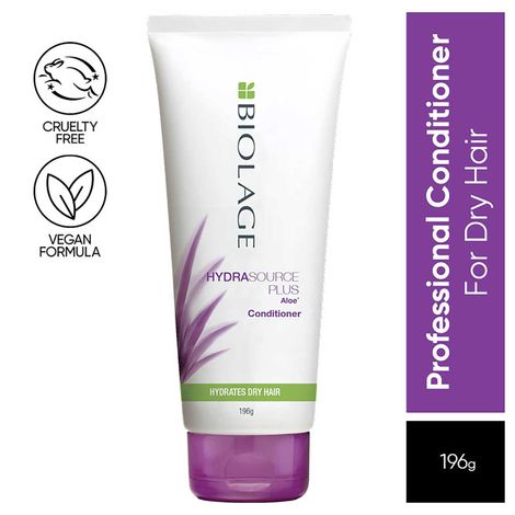 BIOLAGE Hydrasource Plus Aloe Conditioner 196g |Paraben free| Intensely hydrates dry hair | For Dry Hair