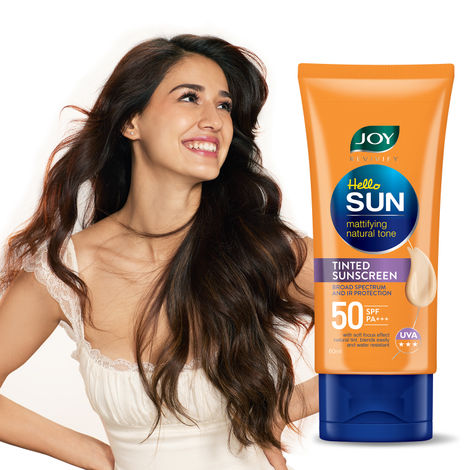 Joy Revivify Hello Sun Mattifying Natural Tone Tinted Sunscreen - SPF 50 PA+++ (60 ml)
