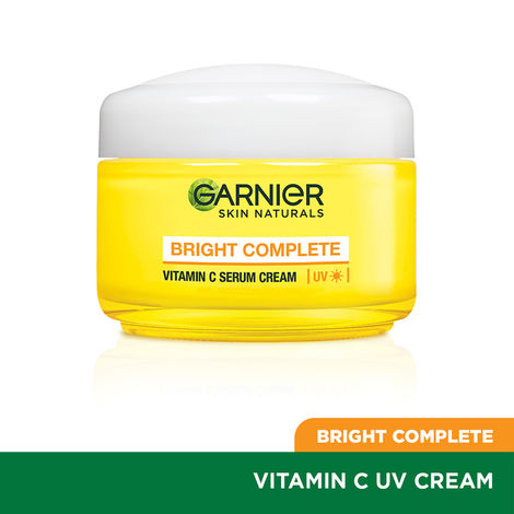 Garnier Skin Naturals Bright Complete Vitamin C Serum UV Cream, Vitamin C Day Cream for Sun Protection and Skin Brightening - Suitable For all Skin Types, 45g
