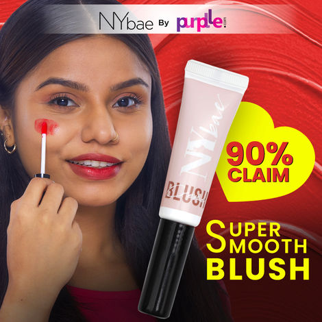 NY Bae Creme Blush | Moisturizing | Liquid Cream Lip and Cheek Tint | Natural Korean Skin | Cherry Orange 02 (10g)