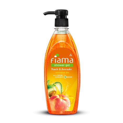 Fiama Body Wash Shower Gel Peach & Avocado, 500ml, Body Wash for Women and Men with Skin Conditioners for Smooth & Moisturised Skin