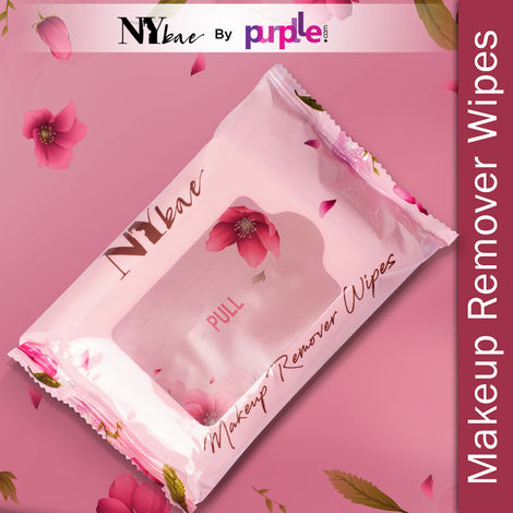 NY Bae Makeup Remover Wipes - Pack of 25 | Cleansing Facial Wipes | Refreshing | Alcohol Free | Sulphate Free | Paraben Free