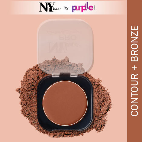 NY Bae Pro Contour & Bronze - Nude Brown 02 (4 g) | 2 In 1 Powder | With Almond Oil & Vitamin E | Rich Colour | Super Blendable | Travel Friendly