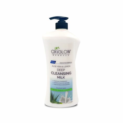 OxyGlow Herbals Deep Cleansing Milk|Removes | Makeup &Impurities| Nourishes skin | Makeup Remover-1000g|Pack of 1