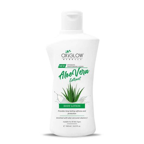 OxyGlow Herbals Aloe vera Extract Fruit Body Lotion|Long Lasting Softness & Protection|Enriched With Aloe Vera & Vitamin E