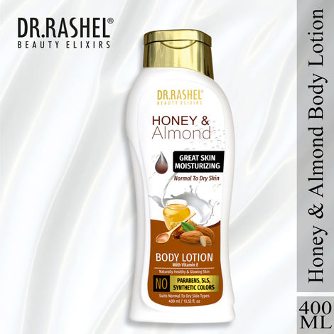 Dr.Rashel Honey And Almond Skin Moisturizing Body Lotion Suits Normal To Dry Skin Types (400ml)