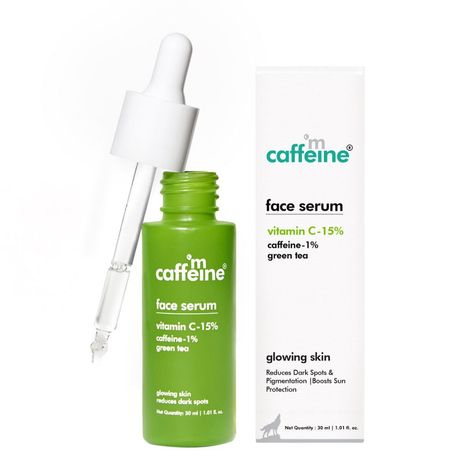 mCaffeine Green Tea Face Serum with Vitamin C 15%