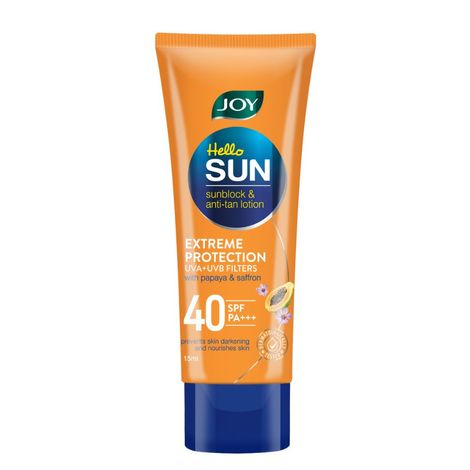 Joy Hello Sun SunBlock & Anti Tan Lotion Sunscreen SPF 40 (15 ml)