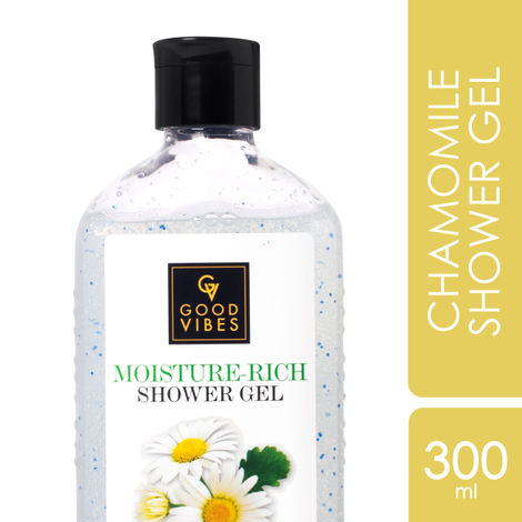 Good Vibes Chamomile Moisture Rich Shower Gel | (Body Wash) Soothing, Moisturizing, Certified Fragrance (300 ml)