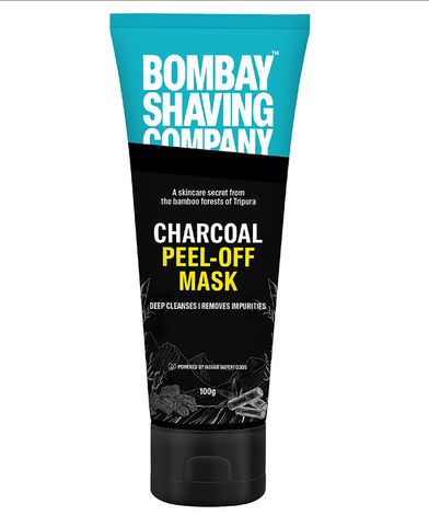 Bombay Shaving Company Activated Charcoal Peel Off Mask, 100g | Fights pollution