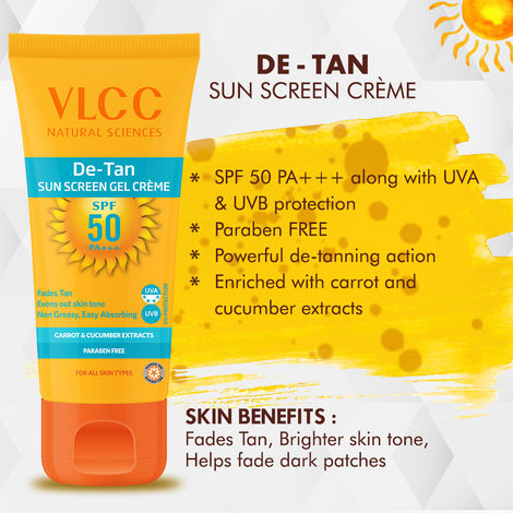 VLCC De Tan SPF 50 Sunscreen Gel Creme 100 g