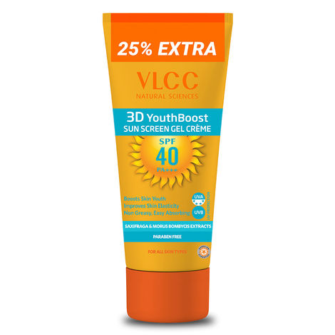 VLCC 3D Youth Boost SPF40 Sunscreen Gel Creme (125 g)