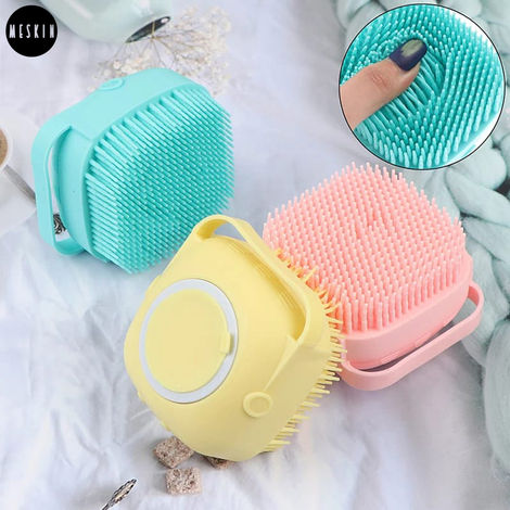 MeSkin Body Bath Brush Silicone Soft Cleaning Bath Body Brush