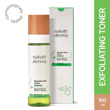 Nature Derma Glycolic Acid Toner Essence with Natural Biome-Boosta„¢ Solution For Brightened, Strengthened skin 100ml