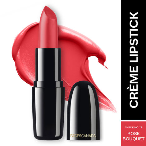 FACES CANADA Weightless Creme Finish Lipstick - Rose Bouquet, 4g | Creamy Finish | Smooth Texture | Long Lasting Rich Color | Hydrated Lips | Vitamin E, Jojoba Oil, Shea Butter, Almond Oil