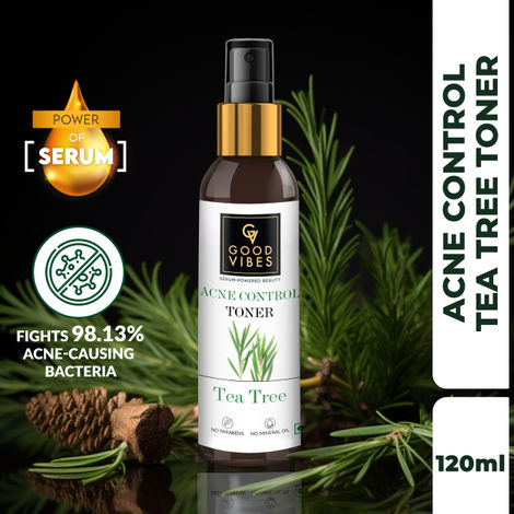 Good Vibes Acne Control Tea Tree Cleansing Toner with Power of Serum (120 ml)