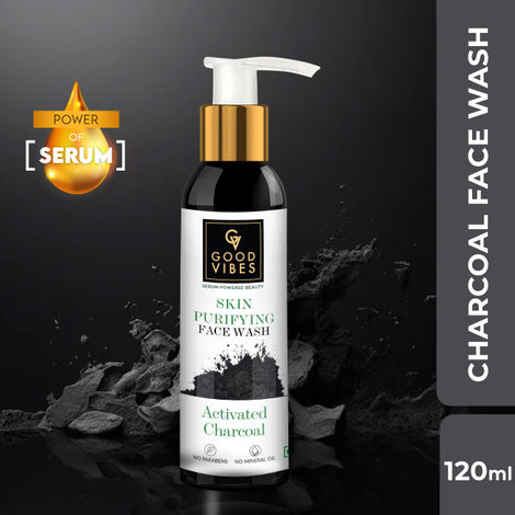 Good vibes charcoal cheap face wash price