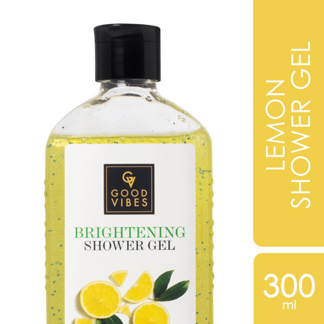 Good Vibes Lemon Brightening Shower Gel |(Body Wash) Lightening, Refreshing, Hydrating, Certified Fragrance (300 ml)