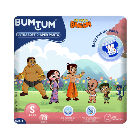 For Kids Pant Type Extra Large Bum Tum Chhota Bheem Diaper Pants at Rs  470/packet in Lucknow